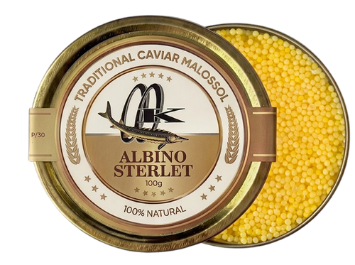 albino sterlet caviar